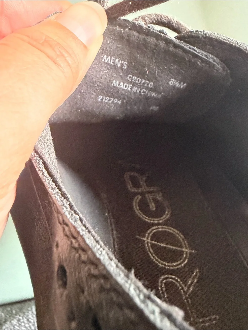 Cole Haan Zerogrand black Leather wing tip oxford